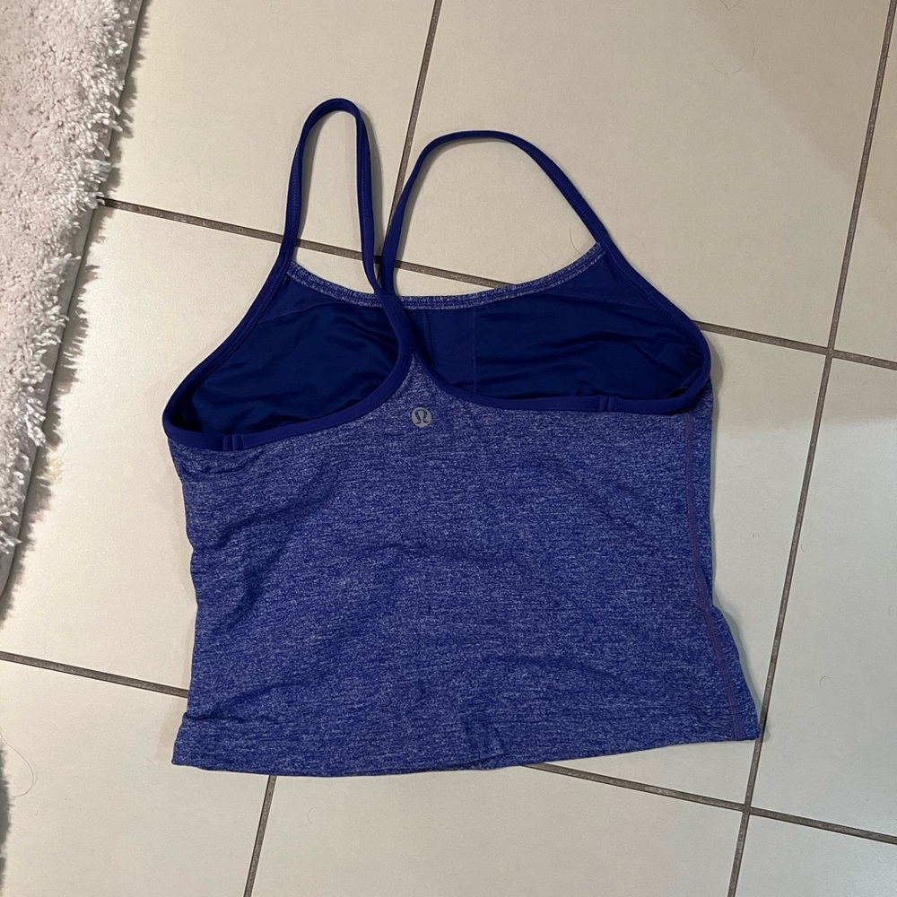 Lululemon power Y tank, blue, 6